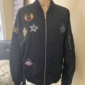 Woman’s Flight Jacket With Patches